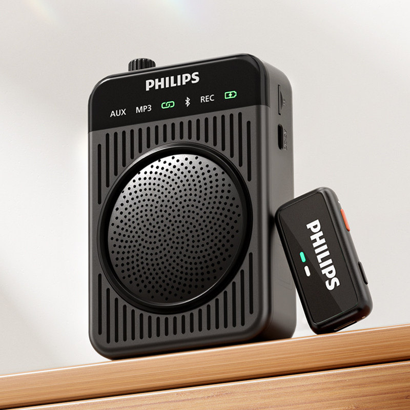 飞利浦扩音器教师上课专用无线小蜜蜂喊话器扩音大音量导游话筒