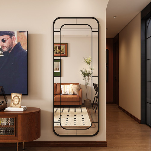 中古风复古全身镜入户客厅玄关