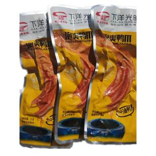 龙岩泡鸭爪正宗下洋福建特产清香味香辣龙岩老字号下洋光明泡鸭掌