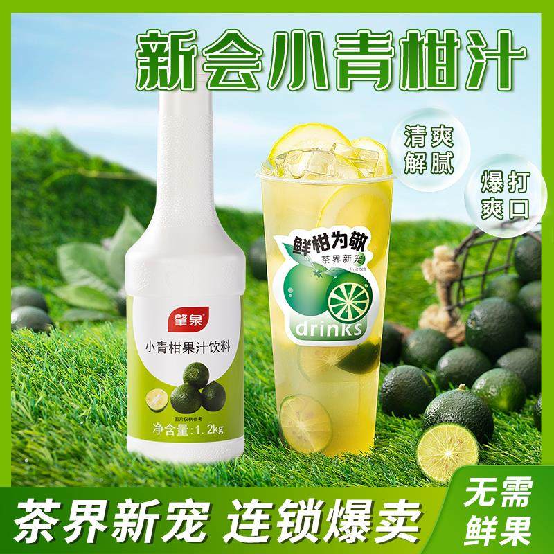 肇泉小青柑汁青桔金桔柠檬浓缩汁小青柠浆奶茶店专用鲜果饮料浓浆