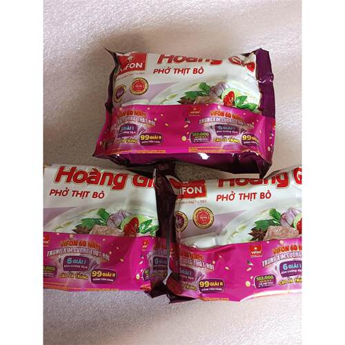 Hoang Gia vifon Bo牛肉味/Ga鸡肉味河粉120g(内有肉)速食米粉条