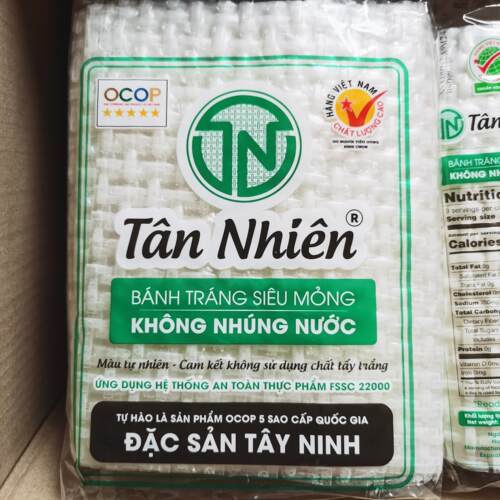 越南米皮春卷皮米纸生吃皮薄banh trang sieu mong tan nhien450g
