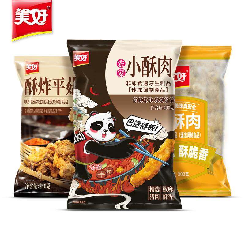 美好农家小酥肉鸡肉酥肉酥炸平菇940g