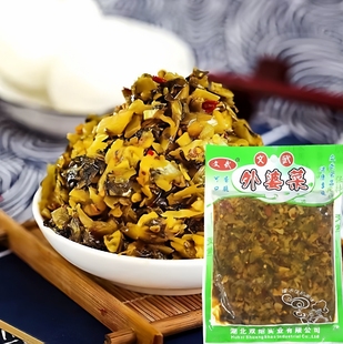 湖北文武外婆菜208克x10袋酱菜下饭菜香辣小菜即食夹馍咸菜商用