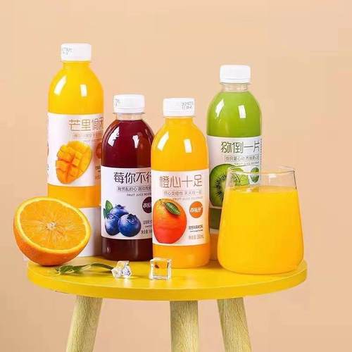 零糖0脂果味饮料360ml瓶新鲜日期夏季网红整箱解渴瓶装果汁饮品