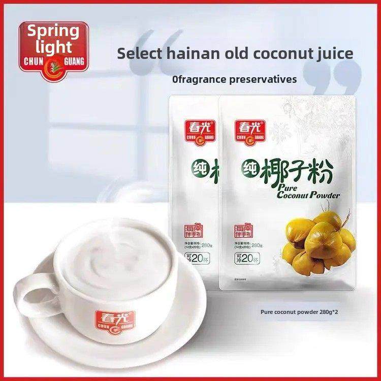 春光食品纯椰子粉280克 0庶糖海南特产,咖啡/麦片/冲饮,椰子粉,淘宝优惠券,粉丝福利购,淘宝优惠卷