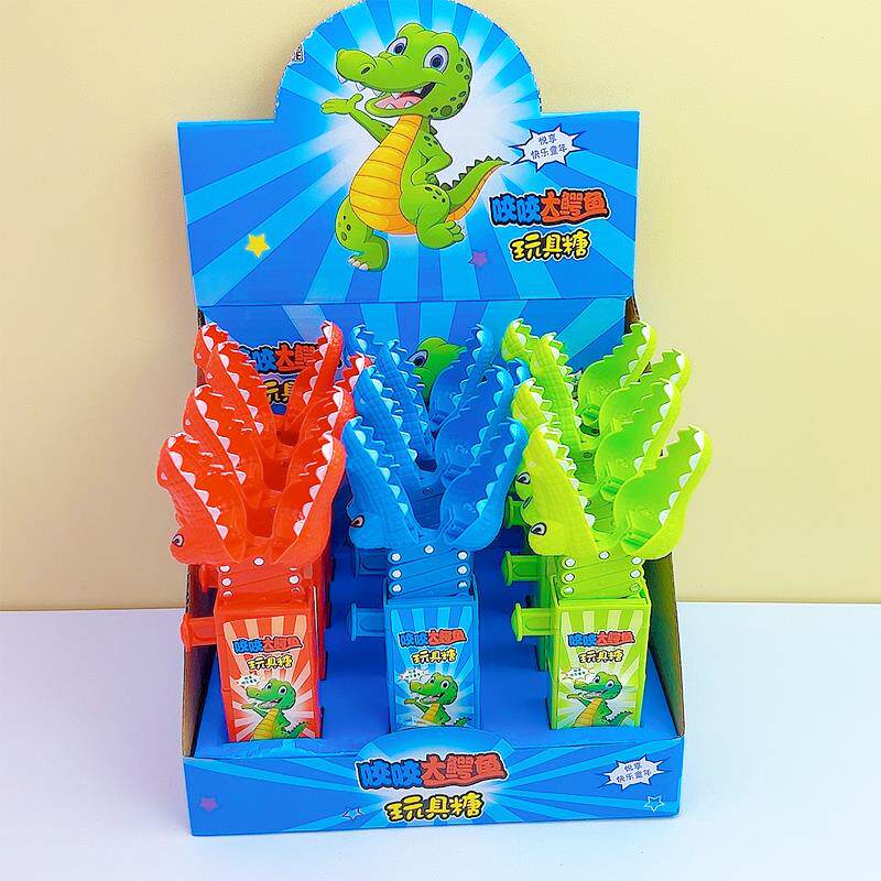 伸缩鳄鱼钳机械手玩具糖果创意卡通卡通太空钳网红地摊玩具