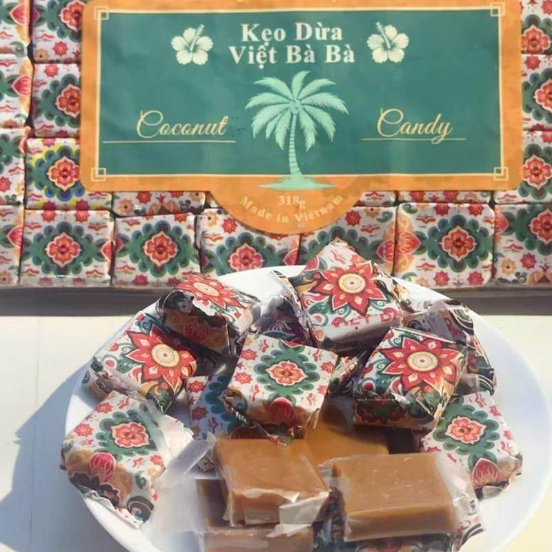 越南越婆婆椰子糖318克（80颗）槟椥糖果婚庆喜糖
