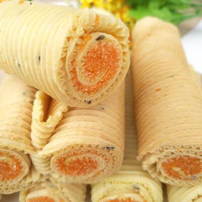 红糖夹心手工鸡蛋卷传统