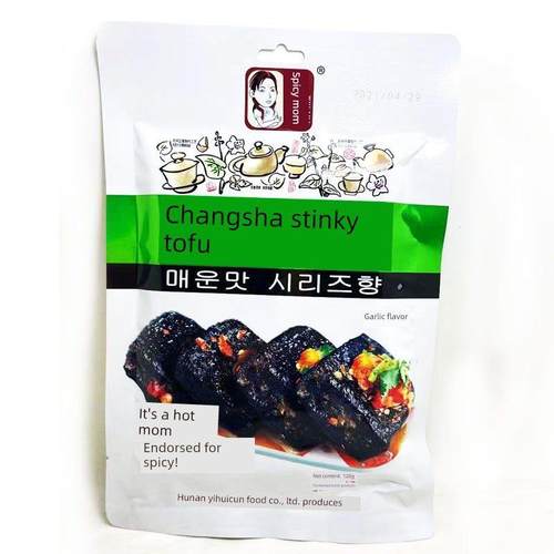 李辣妈长沙臭豆腐蒜孜然酱香120g黑炒臭籽干湖南特色休闲