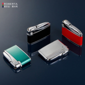 意大利诺贝达打火机明火砂轮磕头机充气高档新款 定制刻字生日礼物