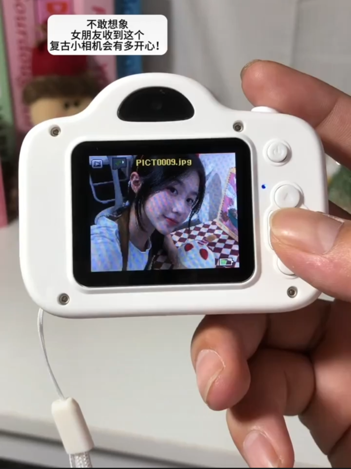 소녀의 귀여운 CCD 디지털 소형 카메라 학생 파티 비디오 레코더 카드 기계 캠퍼스 어린이 카메라 복고풍 셀카