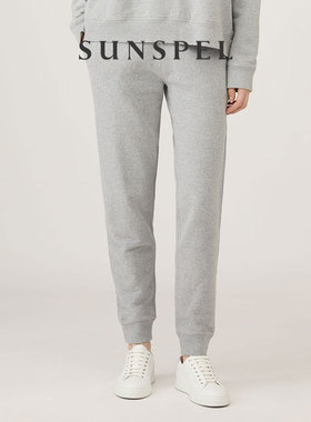 【特享7折】SUNSPEL女士秋冬全棉宽松束脚休闲运动裤LOOPBACK卫裤