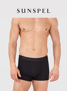 SUNSPEL男士四季精纺超细长绒棉平角四角内裤