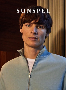 SUNSPEL男士经典款全棉半高领半开襟拉链休闲卫衣 LOOPBACK卫衣
