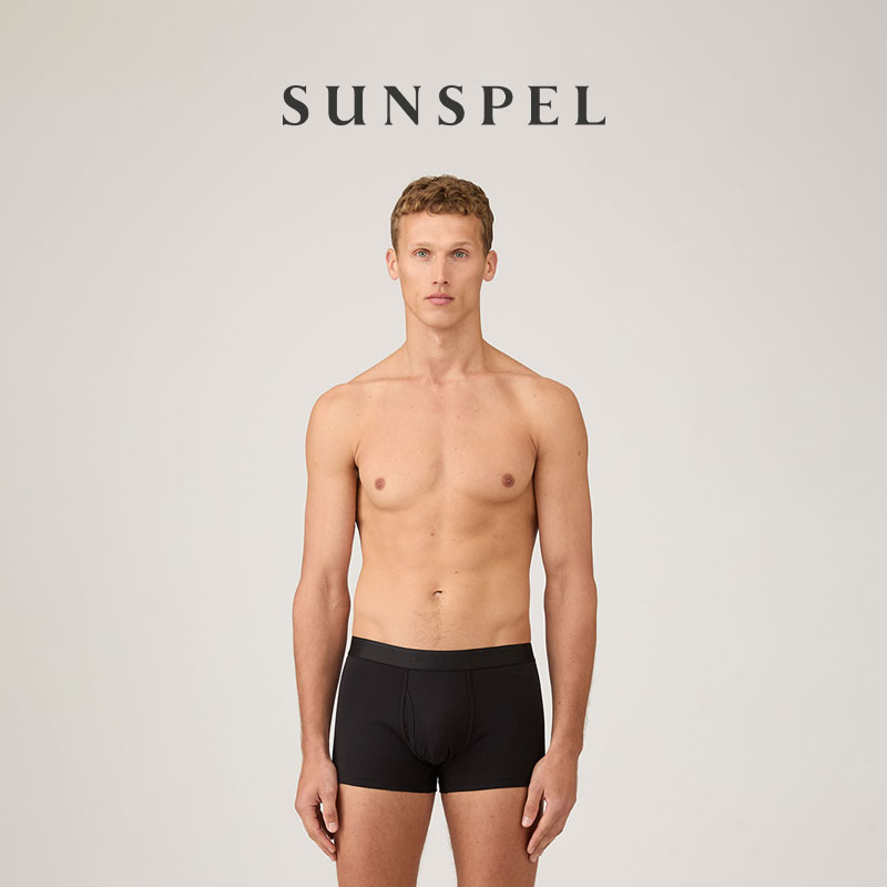 SUNSPEL男士弹力棉平角内裤早秋
