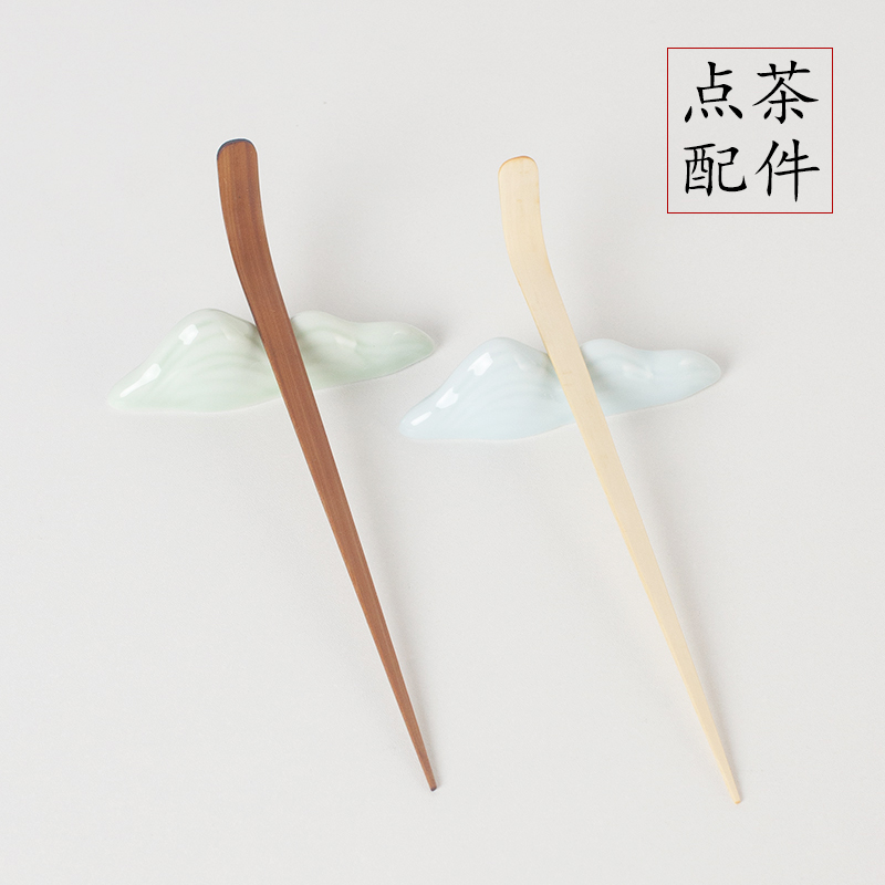 山峰搁置架茶匙架陶瓷茶匙架
