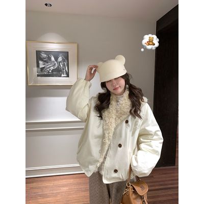 巨好看的初冬皮草外套女加厚款