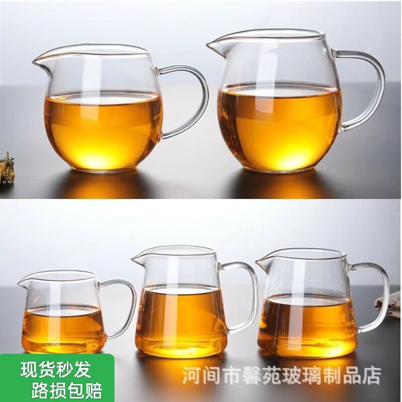 厂家批发加厚玻璃公道杯耐高温玻璃分茶器大号玻璃茶海茶道配件