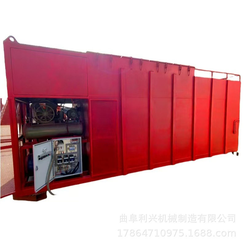 利兴 储存20方圆罐电厂粉煤灰吸灰车 移动式方箱一体吸灰机工厂
