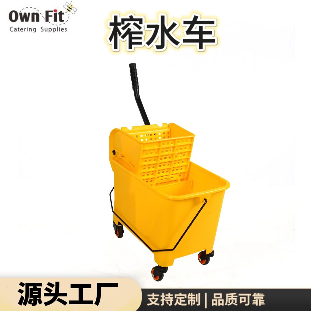 榨水车批发下压式双桶榨水桶洗拖把桶拧干柞干地拖手洗保洁墩布