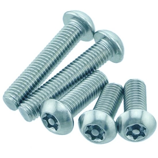 ISO7380 螺丝 M3 纽扣头 内梅花带柱T10 不锈钢304(A2)