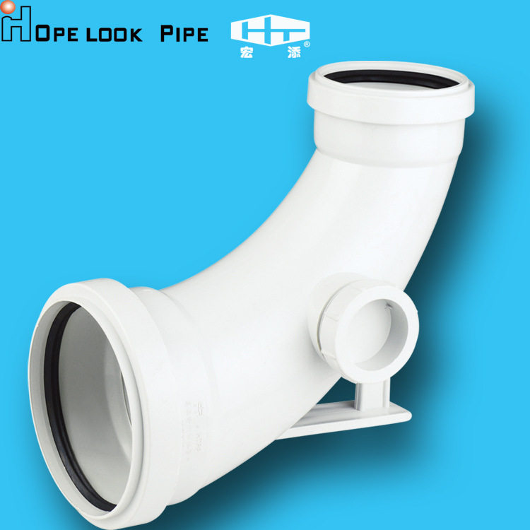 高层建筑排水系统特殊管材管件单立管系统底部大弧弯110变160