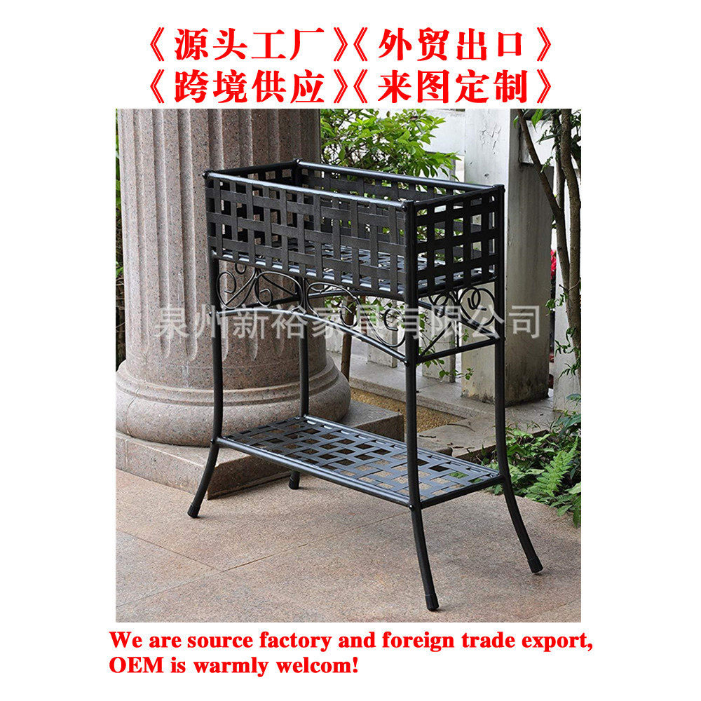 厂家直销北欧创意铁艺花架室内书房阳台落地式绿萝花盆装饰摆架