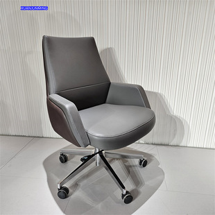 办公椅舒适可躺简约护腰转椅人体工学电脑椅升降带头枕职员椅子