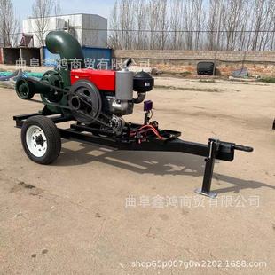 25马力8寸混流泵 移动拖车方便操作水泵 工程排污倒水混流泵