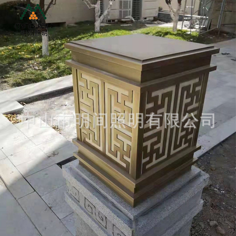工厂直销户外庭院灯云石围墙灯方形门柱灯小区墙头灯别墅大门灯