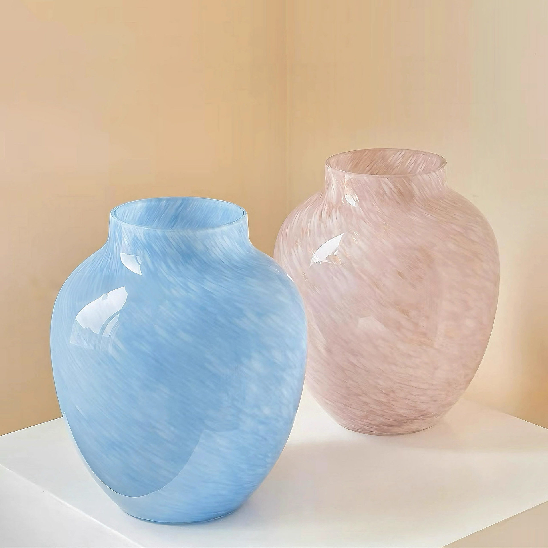 法式中古琉璃大肚花瓶摆件轻奢高档客厅桌面插花花器装饰客厅摆件,电子元器件市场,电线扎带/束线带,淘宝优惠券,粉丝福利购,淘宝优惠卷