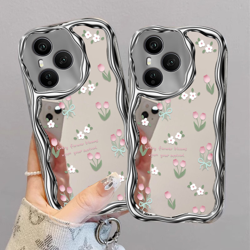 郁金香花适用荣耀400Pro手机壳honor300Ultra新款200/100Pro+高级90/80GT70/60/50防摔30/20se9/8x荣耀v40/30