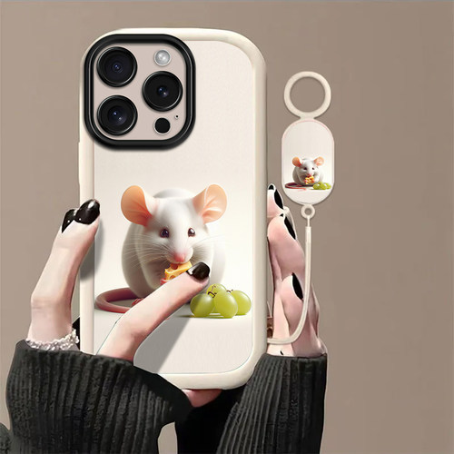 适用苹果17promax手机壳iPhone16/15pro新款14女13mini全包xsmax防摔xr12pro软壳11奶酪老鼠6s/7/8plus苹果se