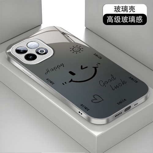 英文笑脸适用iQOOZ11Turbo手机壳iqooz10TurboPro新款iqooz9x/z7i/z3/z1硬iqooz7xm玻璃iqooz10x/z8x/z5x液态