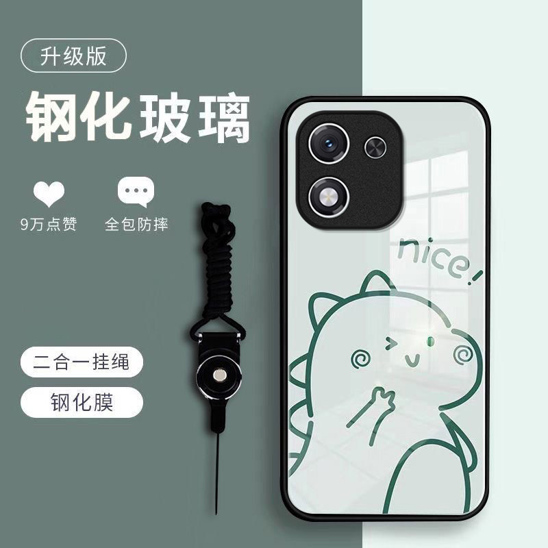 恐龙小熊适用honor荣耀X70i手机壳荣耀x60/x50/x40GT新款X30/x20se玻璃荣耀畅玩70mplus畅玩20pro高级50/40s