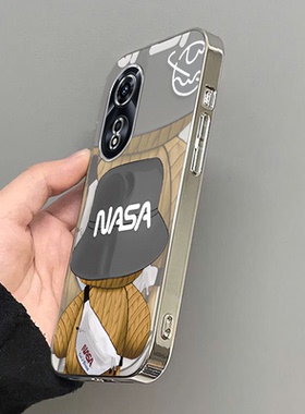 背影潮熊适用OPPOA975G手机壳oppoa96/95/72新款a93/92/56s防摔55/53/52软壳36/32/5活力版11/9/2x全a3/1i