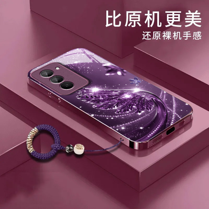 水晶翅膀适用红米Note15R手机壳红米Note14/13/12pro+新款12/11r玻璃note10/9高级5g防摔11se硬壳turbo3/4Pro