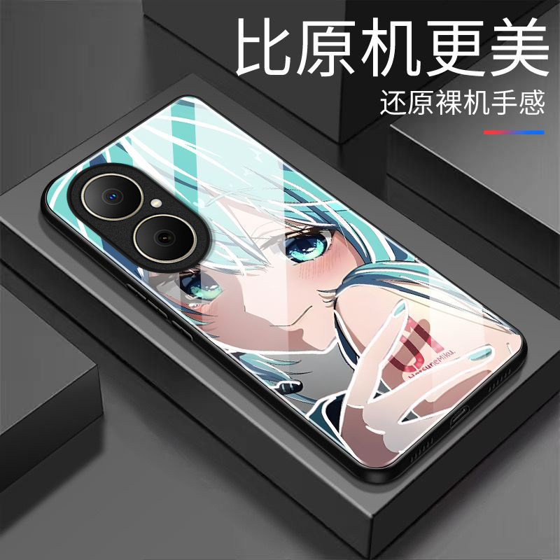 初音未来适用华为畅享80/70/60/50pro手机壳30e新款麦芒40/30/20/11/10se华为优畅享50Plus5G防摔10/9plusxz