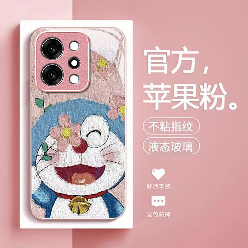 叮当猫适用OPPOReno15Pro手机壳opporeno14/1高级12/11新款10/9/8Pro+玻璃7/4seoppo5k硬壳3/6Pro5g防摔2z