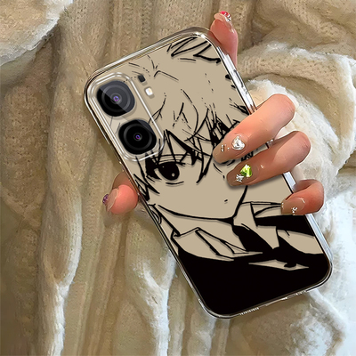 素描奇犽适用iQOONeo9SPro+手机壳新款V2403A防摔镜头全包男女挂绳创意透明软壳保护套高级时尚个性小众情侣