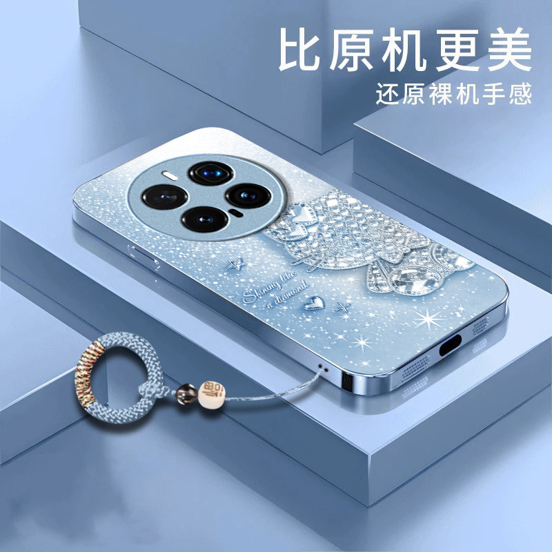 钻石猫咪适用honor荣耀Magic8Pro手机壳Magic7Pro新款Magic6/5玻璃Magic4/3套Play9T/8t硬Play7t/6t荣耀Power