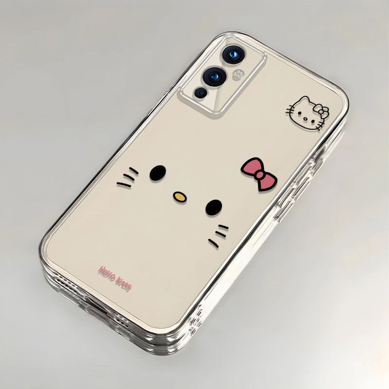 可爱kt猫适用一加9手机壳新款LE2110防摔镜头全包男女挂绳创意透明软壳保护套高级感时尚个性小众情侣网红潮