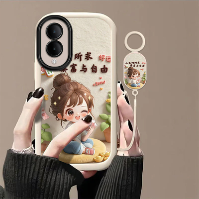 发财暴富适用vivoY36s手机壳y36i新款y35m+高级y33/y31/y3s全包y32/y30/y20防摔y36c软壳y33e保护y305g带挂绳