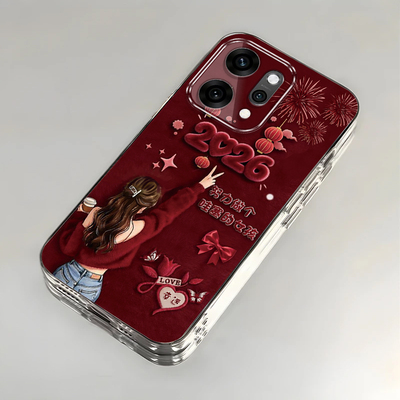 哇塞女孩适用OPPOReno14Pro手机壳opporeno13/12/11新款10/9/8Pro+高级7/4seoppo5k软3/6Pro5g防摔opporeno2z