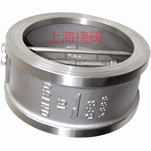H76W 2寸 DN40 16P不锈钢蝶形止回阀 法兰连接不锈钢材质止回阀