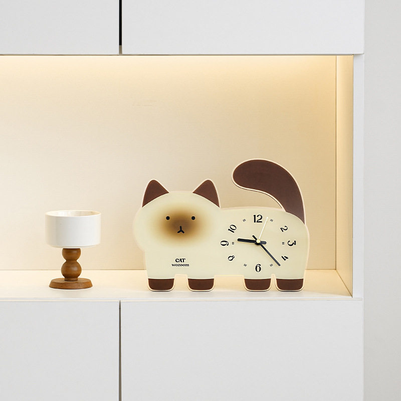 WOZOOM屋准家居创意摆台式座钟客厅玄关桌面摆件电视柜时钟装饰品
