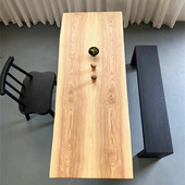 尺寸：195 自然边 白蜡木对纹