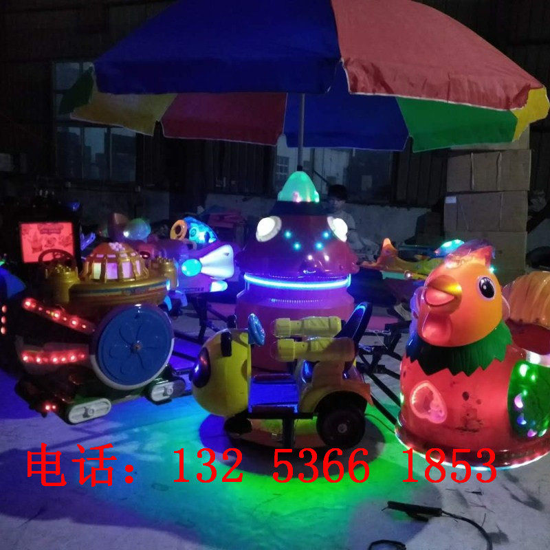 新款户外广场儿童音乐旋转升降飞机庙会摆摊动物转马游乐车玩具