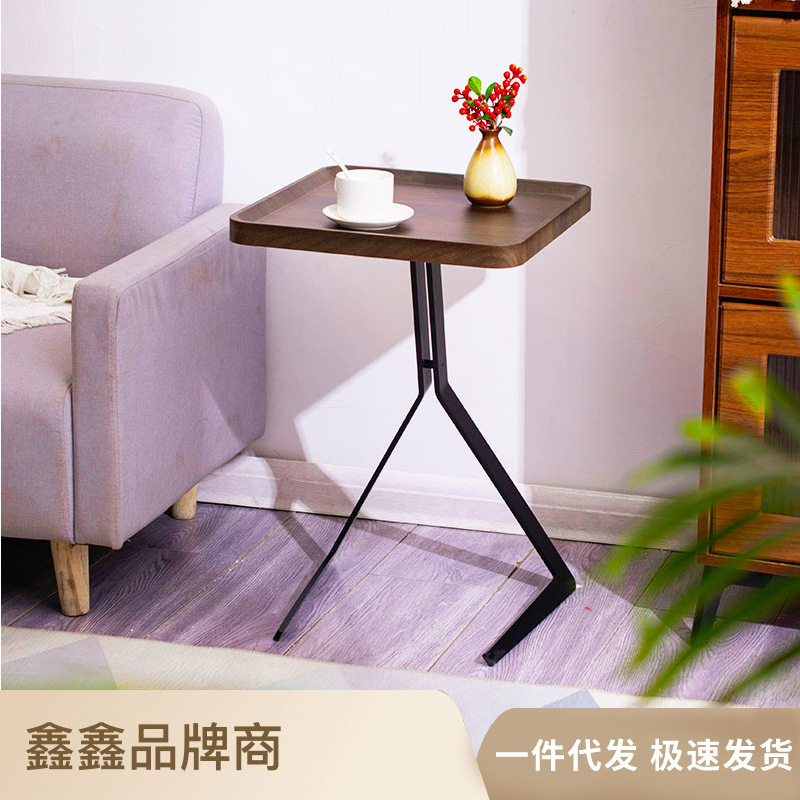 家居可移动阳台卧室方形角几沙发边几茶台小户型多功能多功能茶桌图片